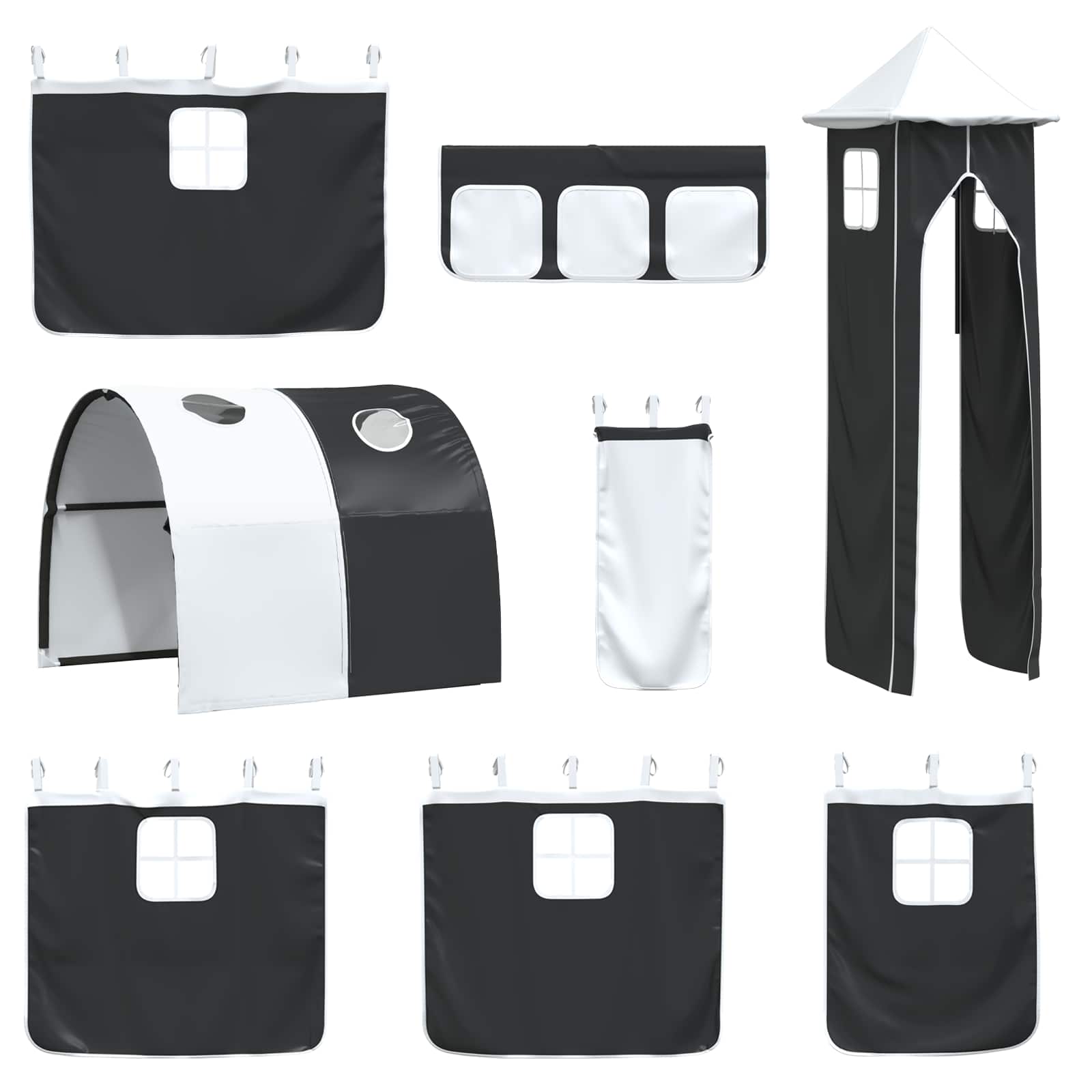 Κρεβάτι κουκέτας για παιδιά Μαύρο 90 x 190 cm Μέταλλο - Pakobazaar