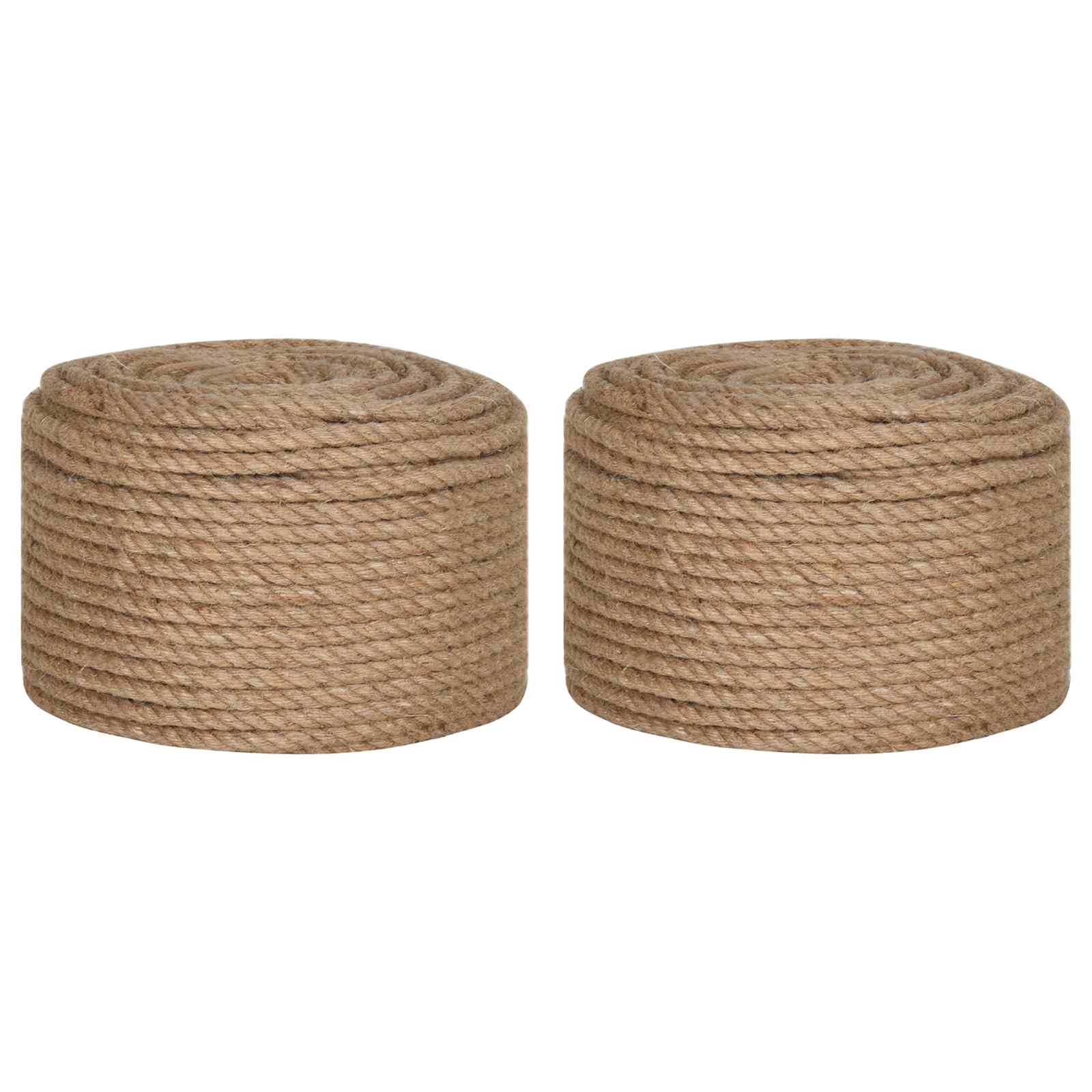 Σχοινί γιούτας 2 pcs 100 m 2 Φυσικό 100% Τζούτα Tossa