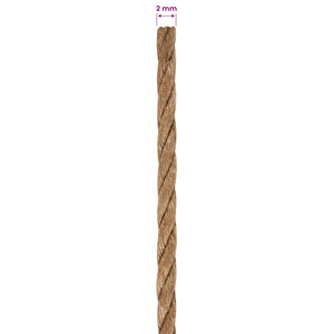 Σχοινί γιούτας 2 pcs 2 mm 100 m Φυσικό 100% Τζούτα Tossa - Pakobazaar