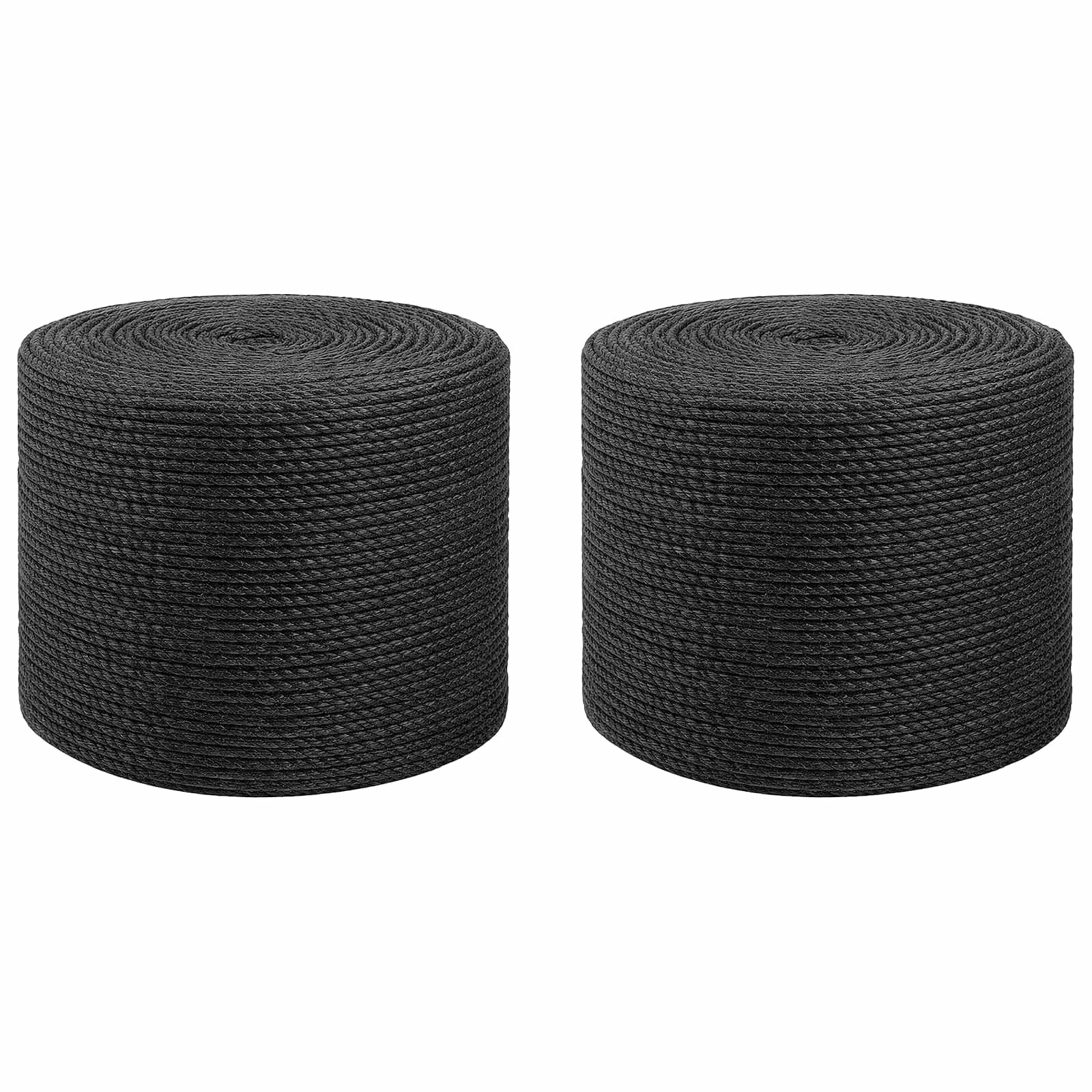 Σχοινί γιούτας 2 pcs 2 Μαύρο 100% Τζούτα Tossa - Pakobazaar