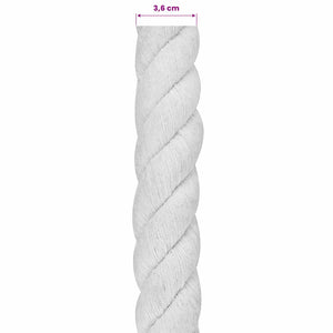 Σχοινί Λευκό 3,6 x 3,6 x 1000 εκ Βαμβάκι - Pakobazaar