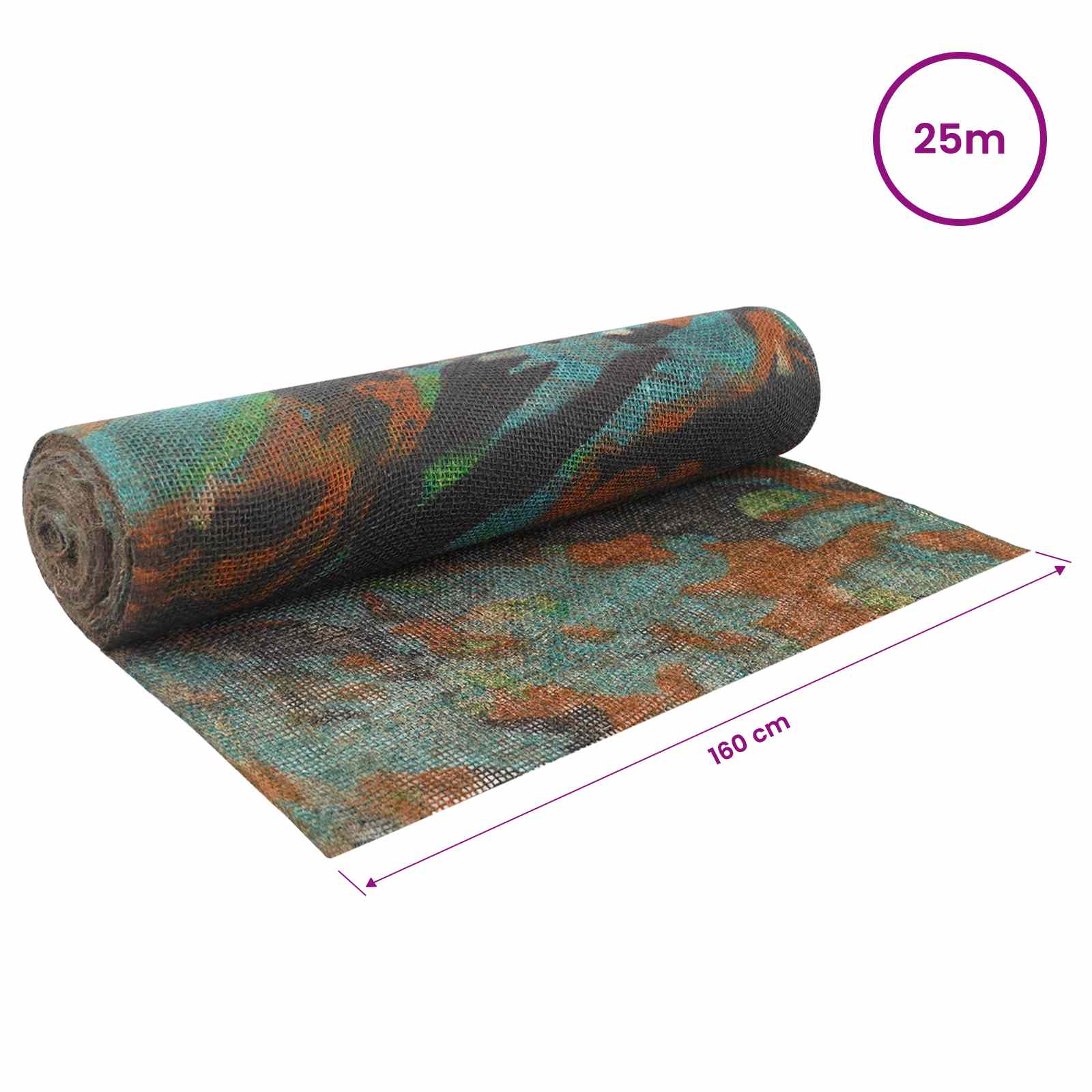 Ρολό από Τζute Παραλλαγή 160 x 2500 εκ - Pakobazaar