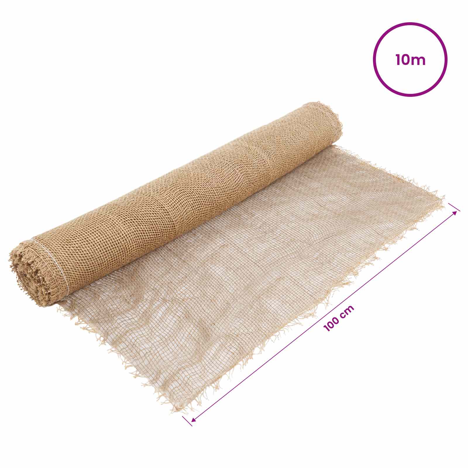 Ρολό από Τζute Φυσικό 100 x 1000 cm - Pakobazaar