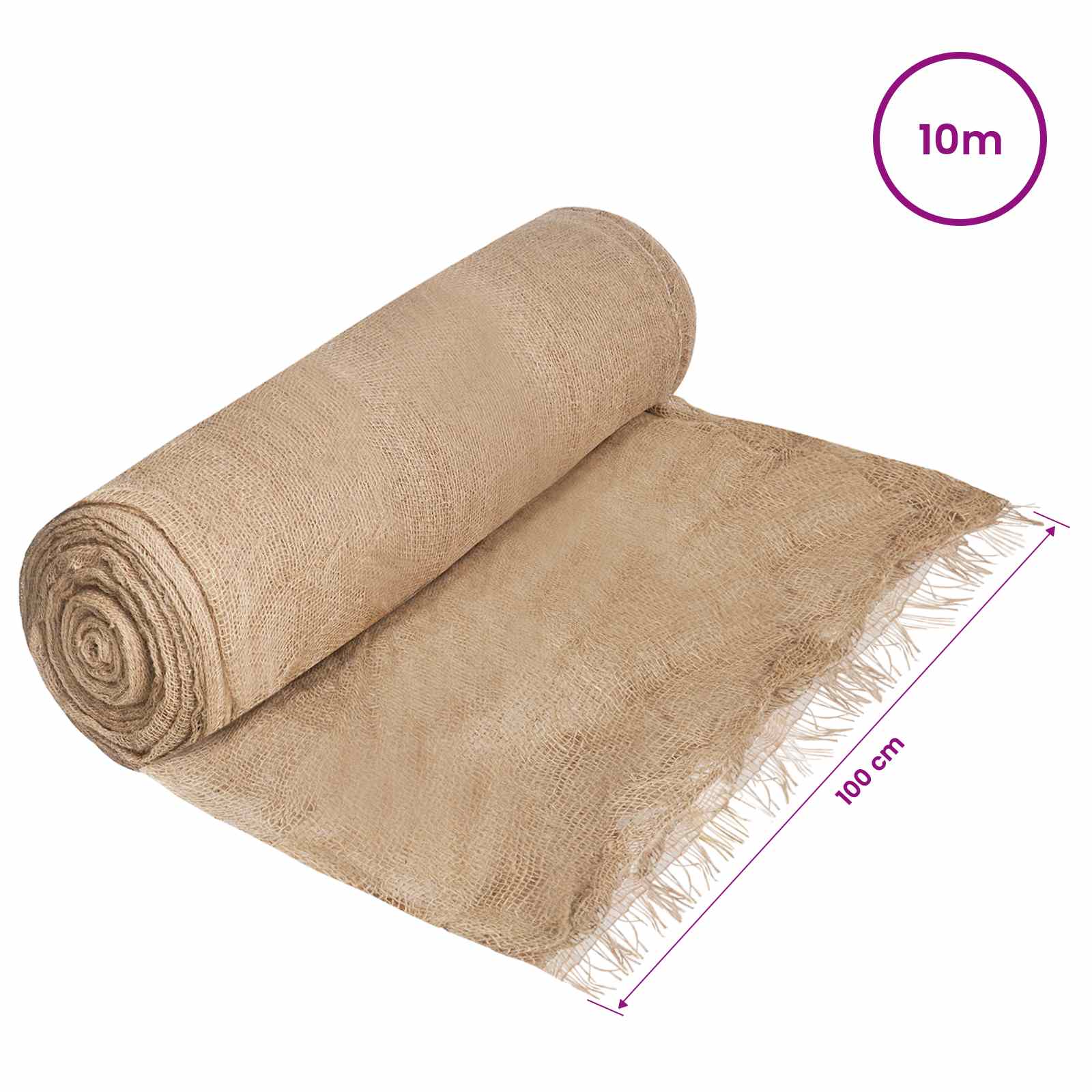 Ρολό από Τζute Φυσικό 200 x 1000 cm