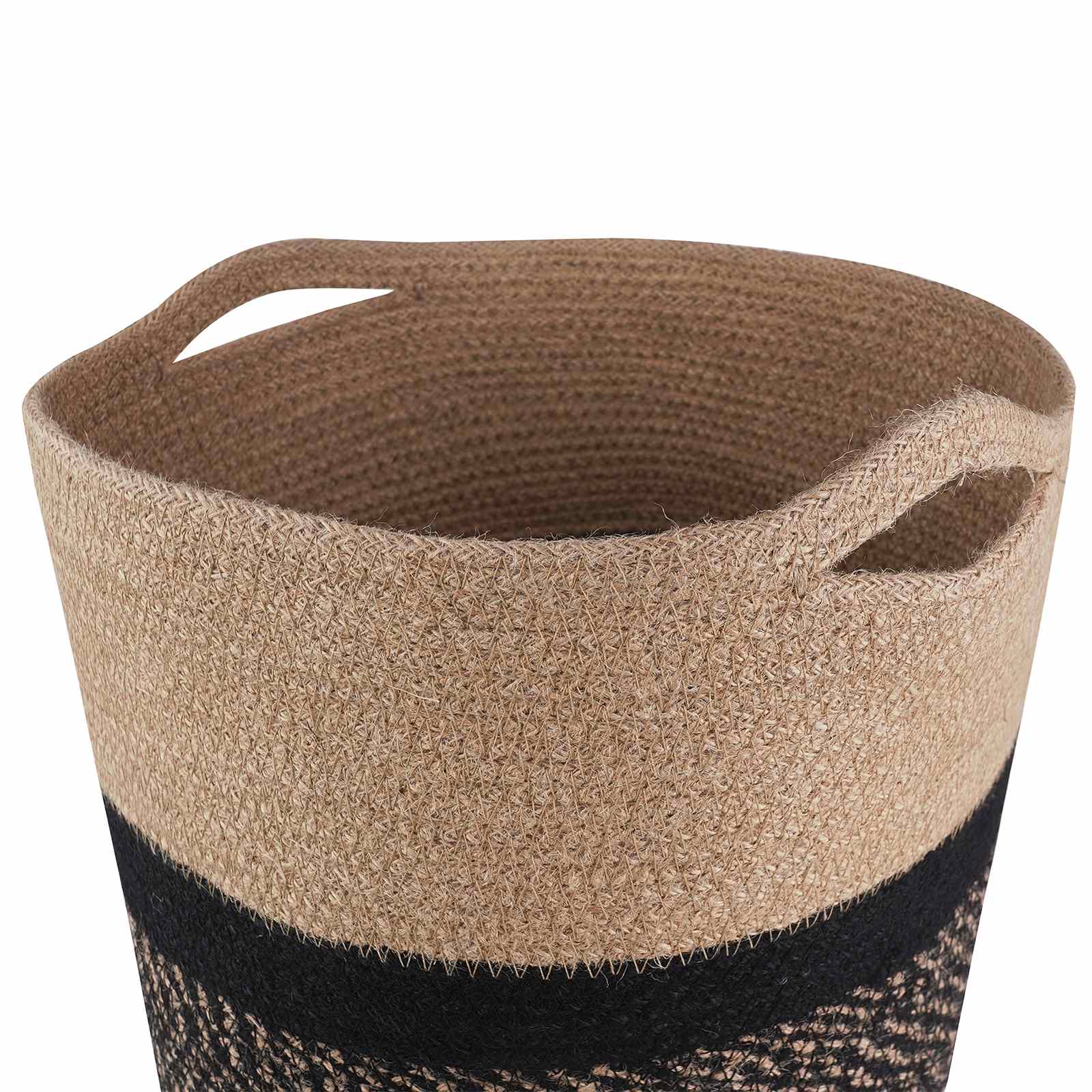 Σετ Γλαστρών 2 pcs Φυσικό και Μαύρο Ø 28 x 28 εκ - Pakobazaar