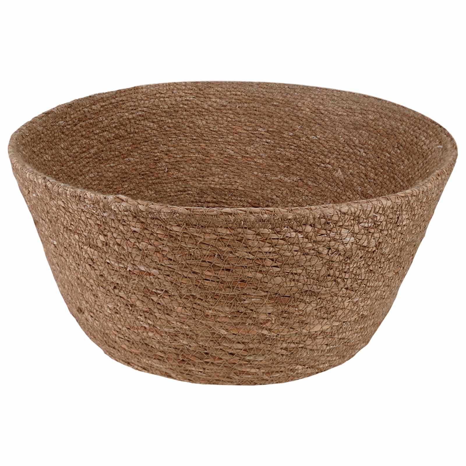 Γλάστρα με Χερούλια Φυσικό Ø 32 x 32 cm 100% Θαλασσόχορτο - Pakobazaar