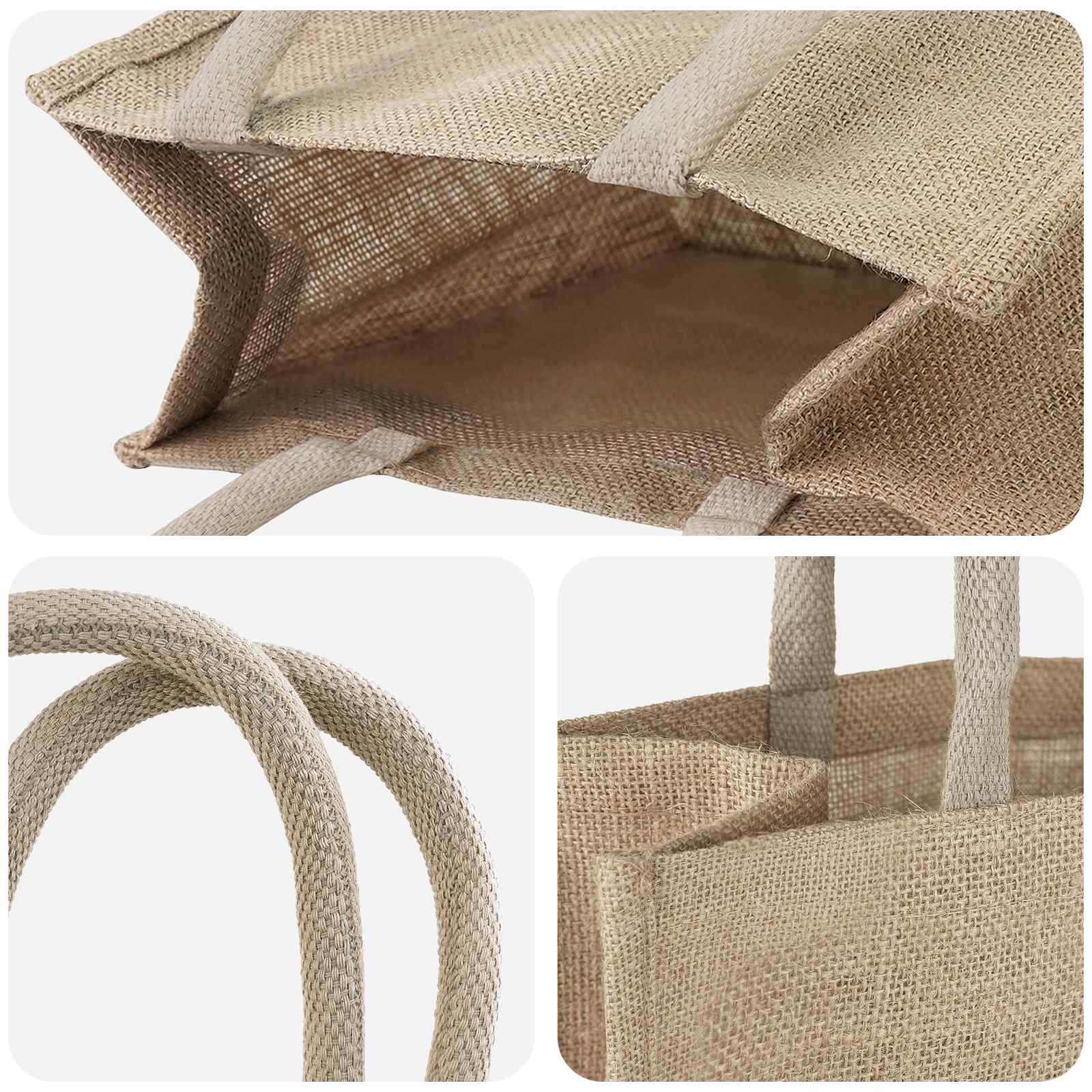 Τσάντες από γιούτα 5 pcs Φυσικό 26 x 22 x 14 εκ - Pakobazaar