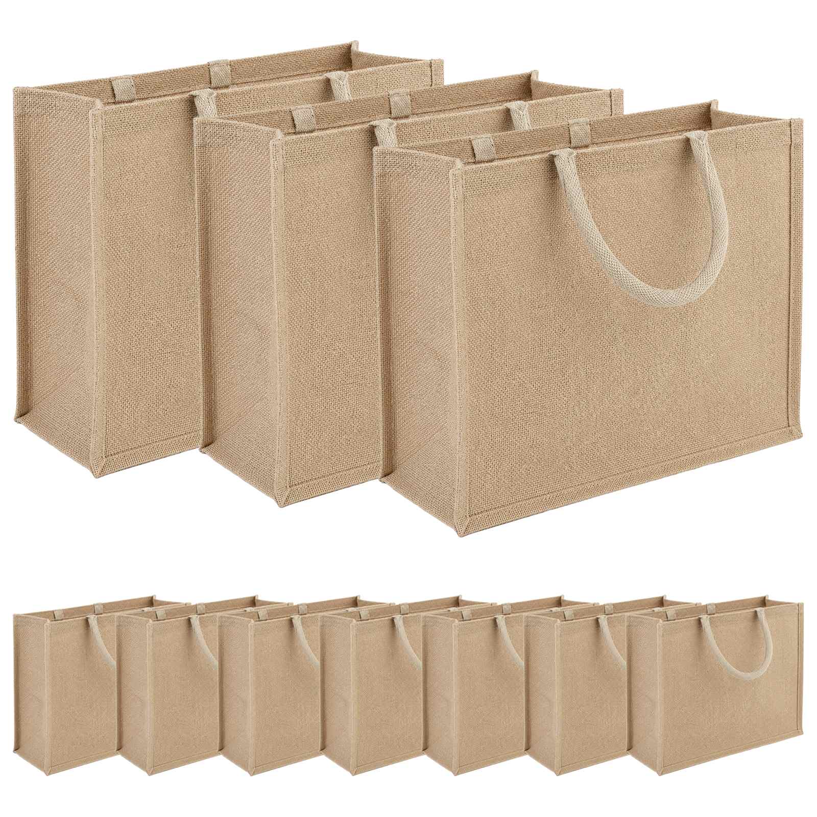 Τσάντες από γιούτα 10 pcs Φυσικό 42 x 33 x 19 εκ - Pakobazaar