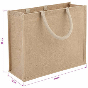Τσάντες από γιούτα 10 pcs Φυσικό 42 x 33 x 19 εκ - Pakobazaar