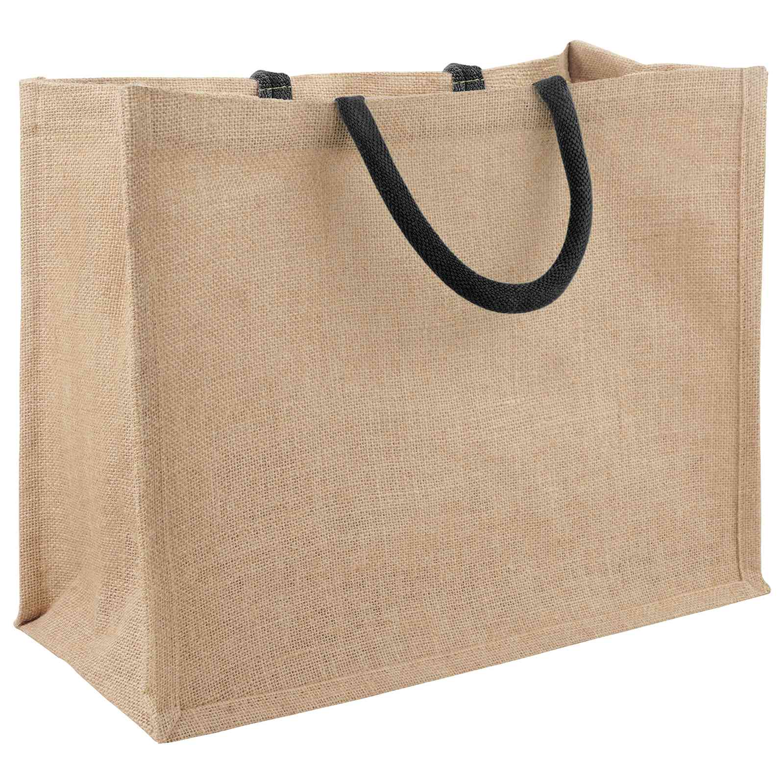 Τσάντες από γιούτα 5 pcs Φυσικό και Μαύρο 42 x 33 x 19 εκ