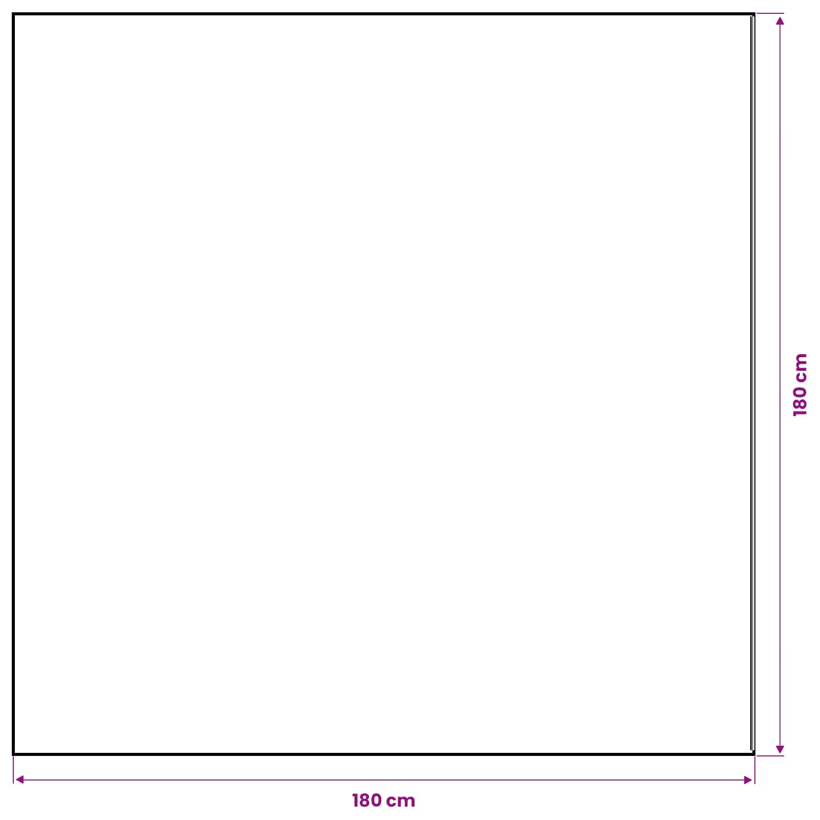 Τραβέρσα από γιούτα Φυσικό 180 x 180 cm 100% Γιούτα Τοσσά
