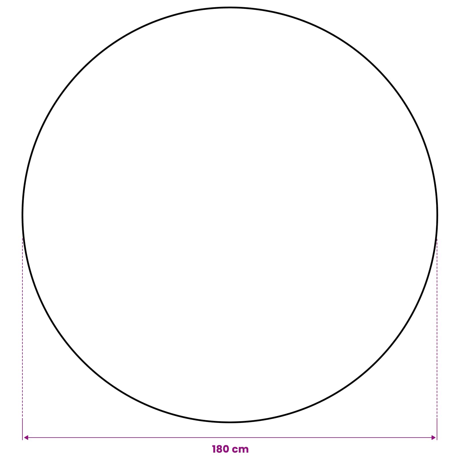 Τραβέρσα από γιούτα Φυσικό Ø 180 εκ. 100% Γιούτα Τοσσά - Pakobazaar