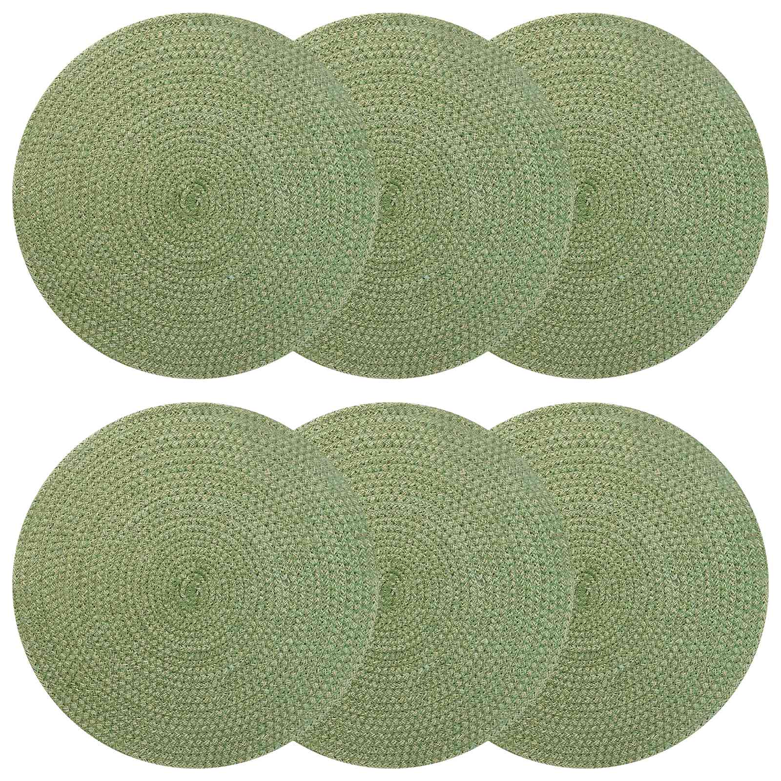 Γιούτα Σουβέρ 6 pcs Λαδί Ø 30 cm 100% Γιούτα Τοσσά - Pakobazaar