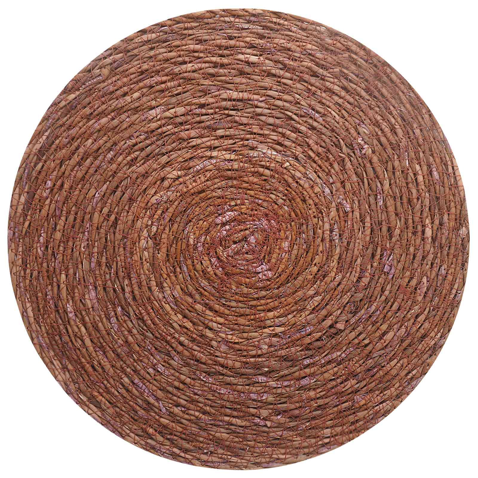 Πλακάκια από θαλάσσιο χόρτο 12 pcs Καφέ Ø 30 cm - Pakobazaar