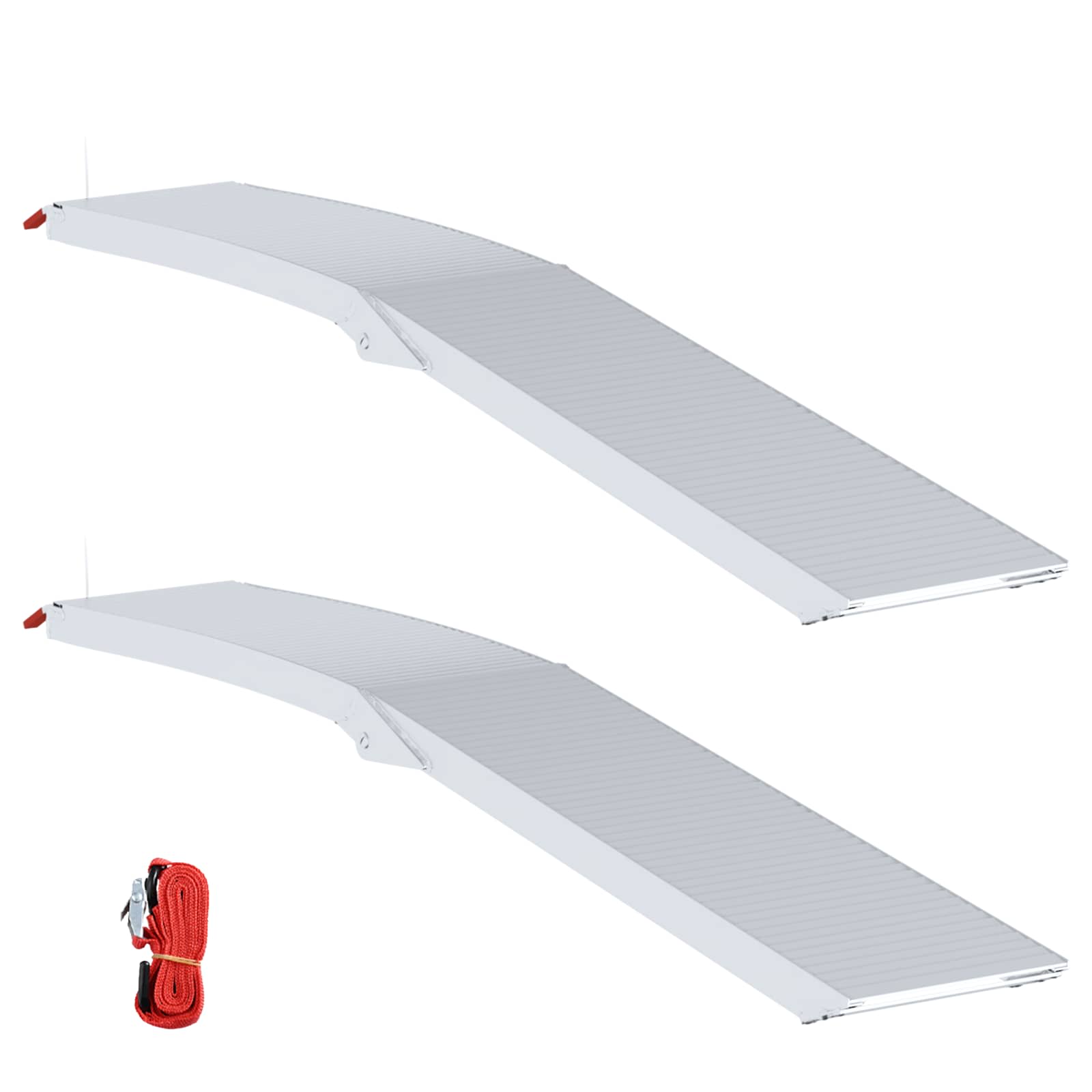 Ράμπα Μοτοσικλέτας 680 κιλά 2 pcs Ασημί 205 x 28 x 5 εκ - Pakobazaar