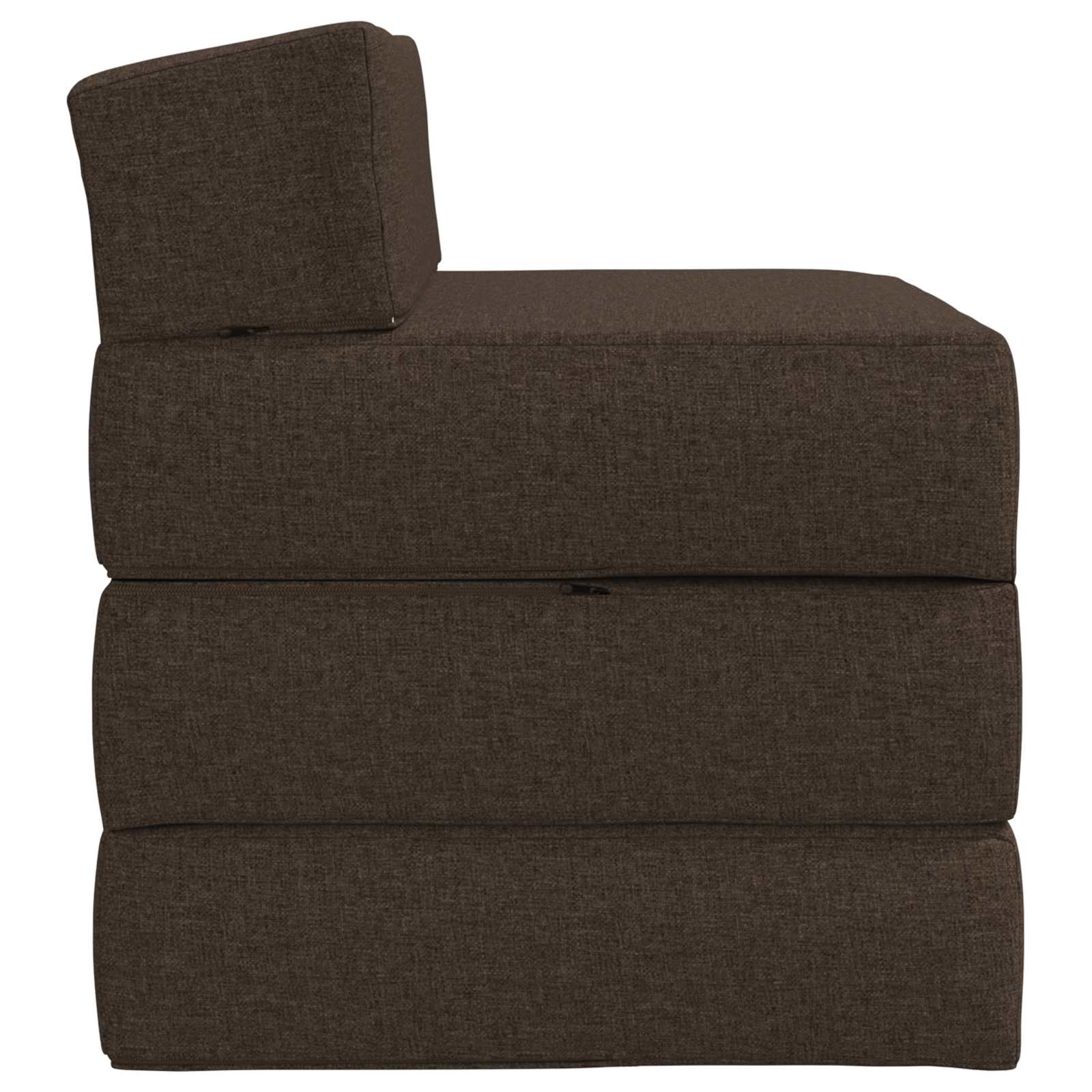 Κρεβάτι Καναπέ Αναδιπλούμενο Taupe 200 x 70 x 10 εκ. Ύφασμα - Pakobazaar