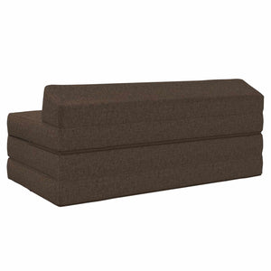 Κρεβάτι Καναπέ Αναδιπλούμενο Taupe 120 x 60 x 49 εκ Ύφασμα - Pakobazaar