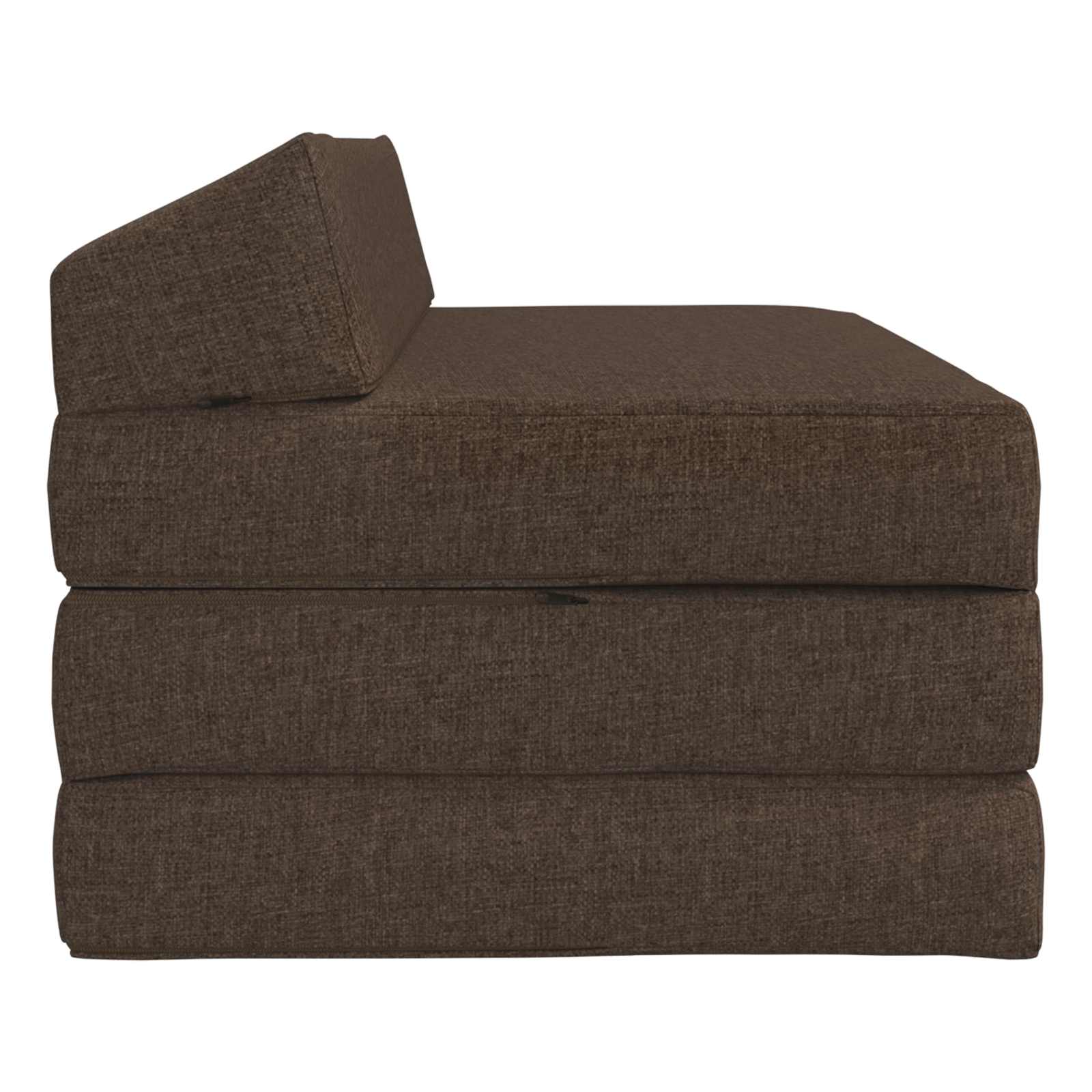 Κρεβάτι Καναπέ Αναδιπλούμενο Taupe 120 x 60 x 49 εκ Ύφασμα - Pakobazaar