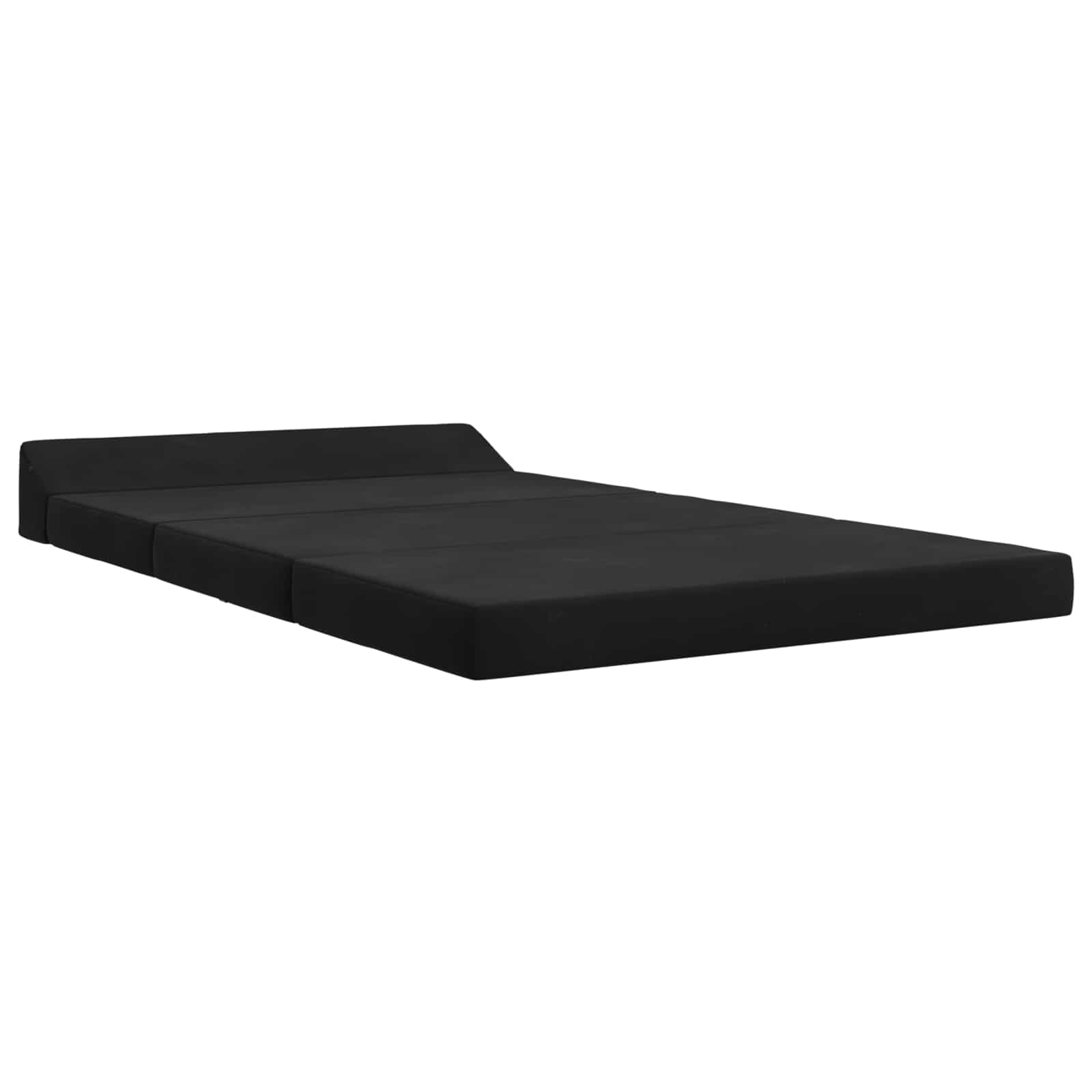 Κρεβάτι Καναπέ Αναδιπλούμενο Μαύρο 120 x 60 x 49 εκ Ύφασμα - Pakobazaar