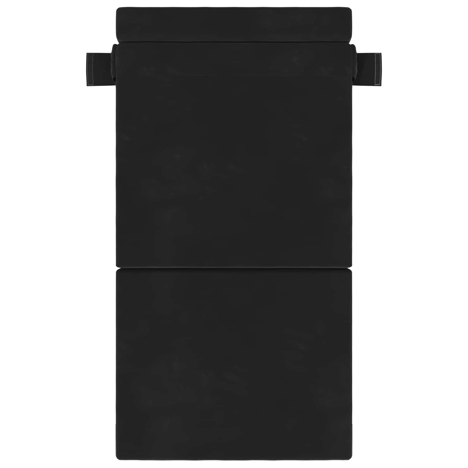 Κρεβάτι Καναπέ Αναδιπλούμενο Μαύρο 70 x 72 x 60 εκ Ύφασμα - Pakobazaar