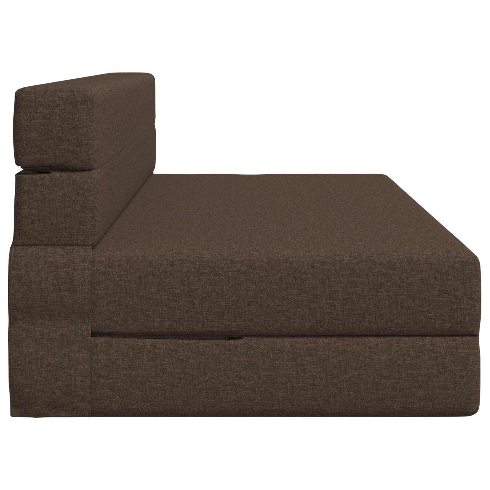 Φορητός Καναπές Κρεβάτι Taupe 203 x 152 x 15 εκ. ύφασμα - Pakobazaar