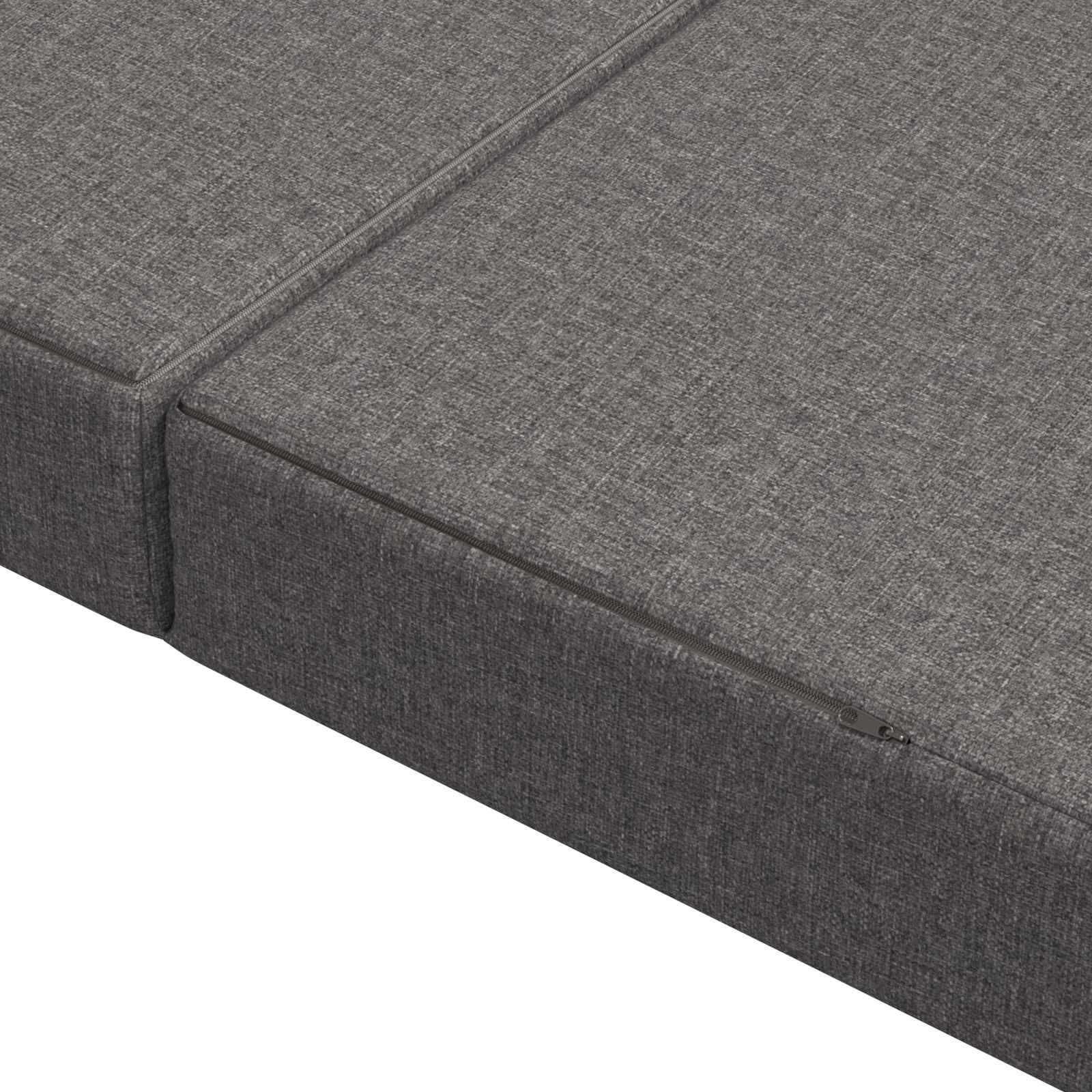 Κρεβάτι Καναπέ Αναδιπλούμενο 140 x 67 x 45 εκ Ανοιχτό γκρι - Pakobazaar