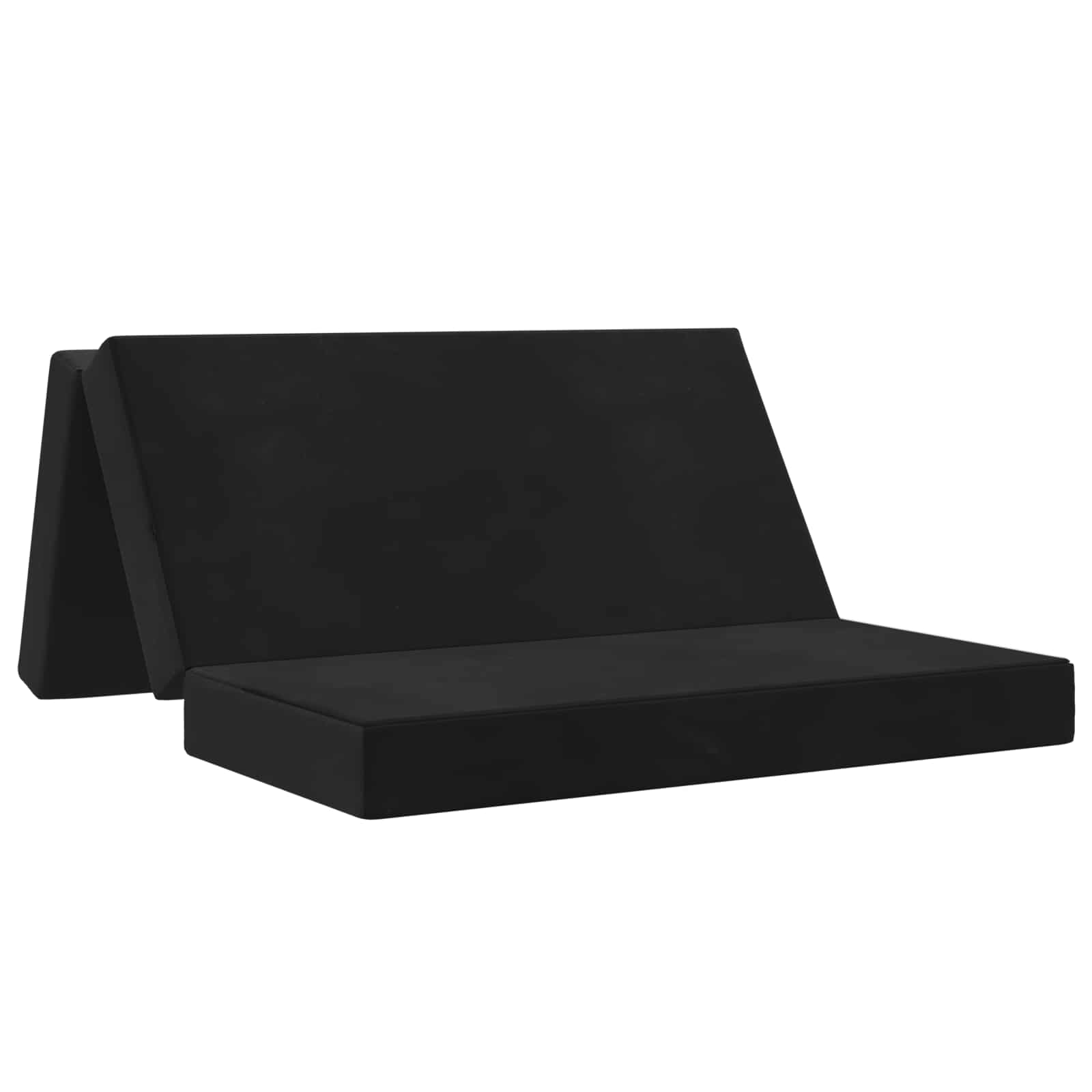 Κρεβάτι Καναπέ Αναδιπλούμενο 160 x 67 x 45 εκ Μαύρο - Pakobazaar