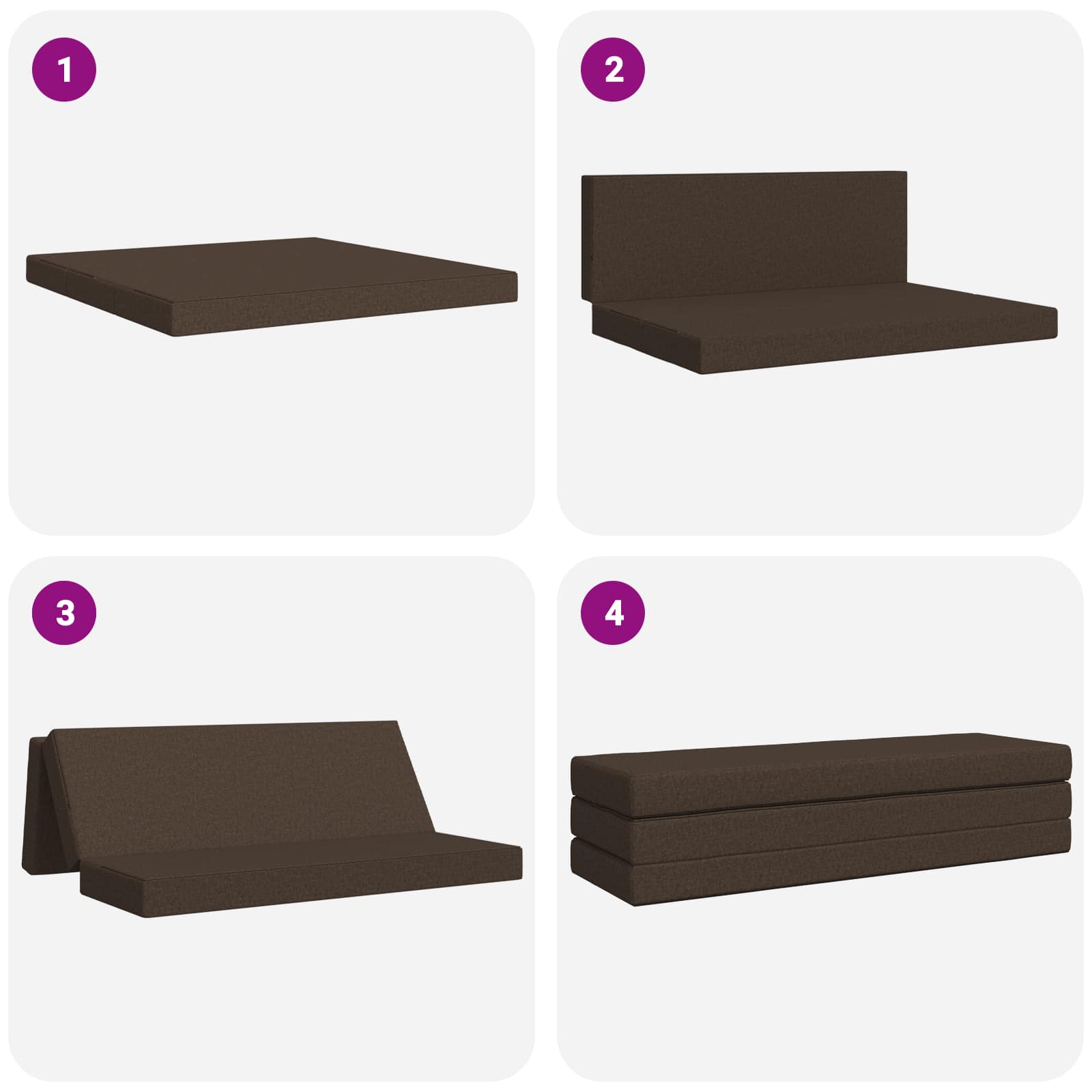 Κρεβάτι Καναπέ Αναδιπλούμενο 180 x 67 x 45 εκ Taupe - Pakobazaar