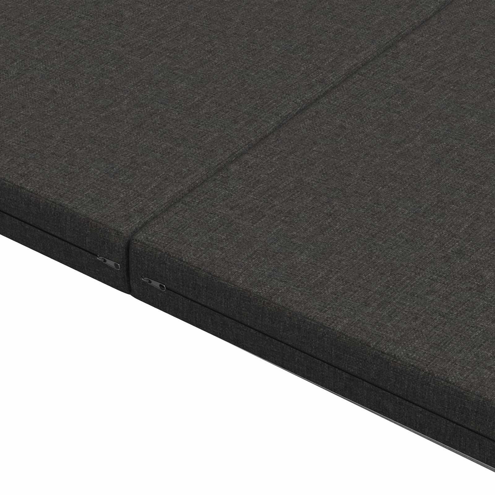 Κρεβάτι Καναπέ Αναδιπλούμενο 140 x 67 x 45 εκ Σκούρο Γκρι - Pakobazaar