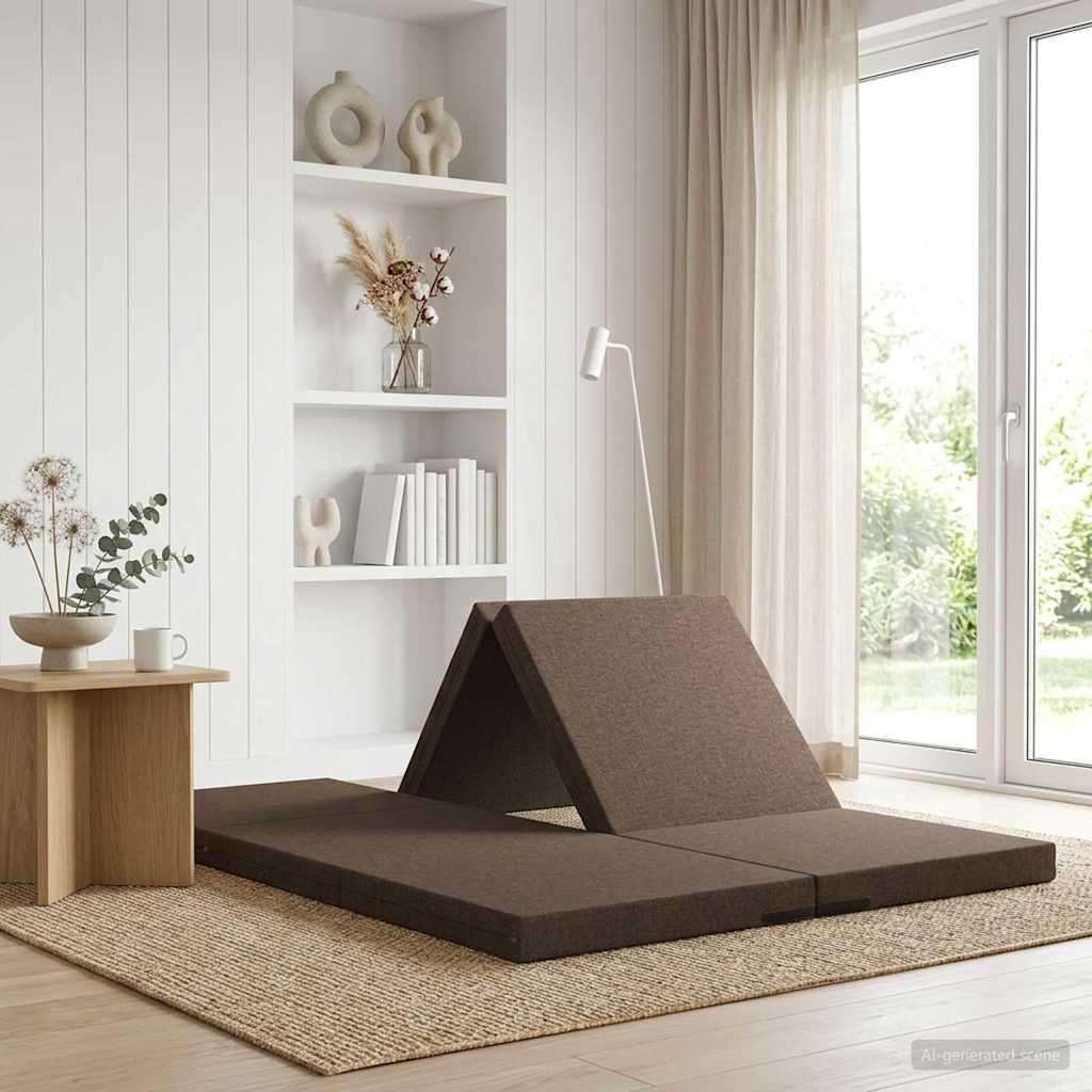 Κρεβάτι Καναπέ Αναδιπλούμενο 140 x 67 x 45 εκ Taupe - Pakobazaar
