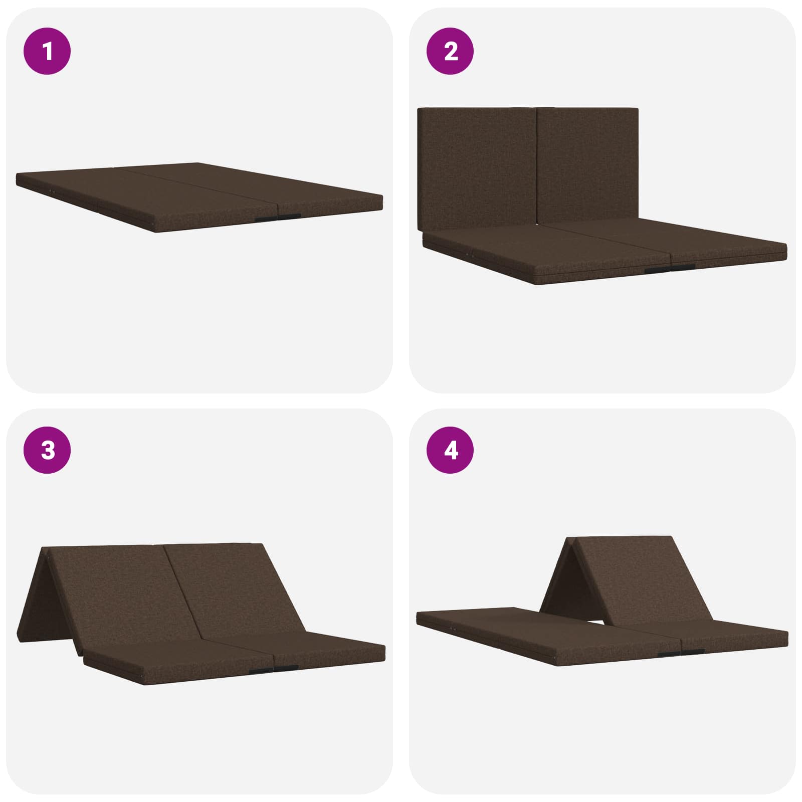 Κρεβάτι Καναπέ Αναδιπλούμενο 140 x 67 x 45 εκ Taupe - Pakobazaar