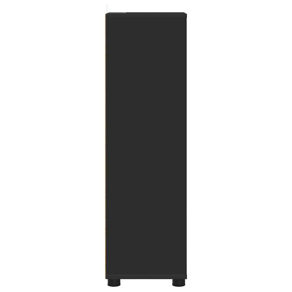 Ντουλάπι Μπάνιου Μαύρο 30,5 x 30 x 101 εκ Επεξεργασμένο ξύλο - Pakobazaar