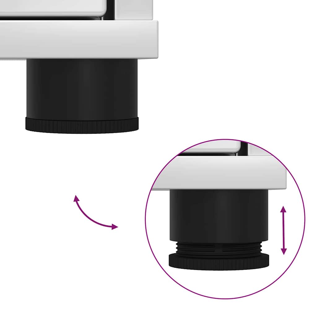 Ντουλάπι Μπάνιου Υψηλής γυαλάδας λευκό 30,5 x 30 x 101 εκ - Pakobazaar