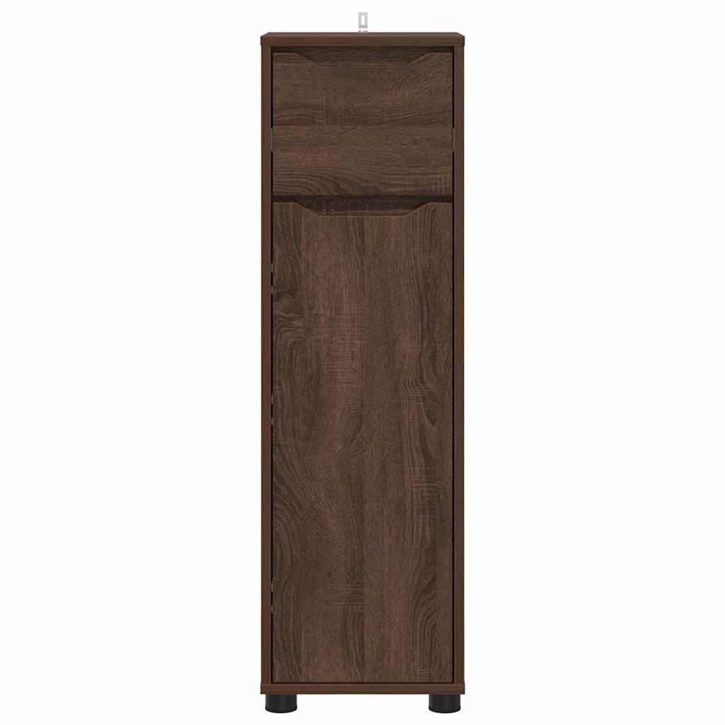 Ντουλάπι Μπάνιου με συρτάρι Καφέ δρυς 30,5 x 30 x 101 εκ - Pakobazaar