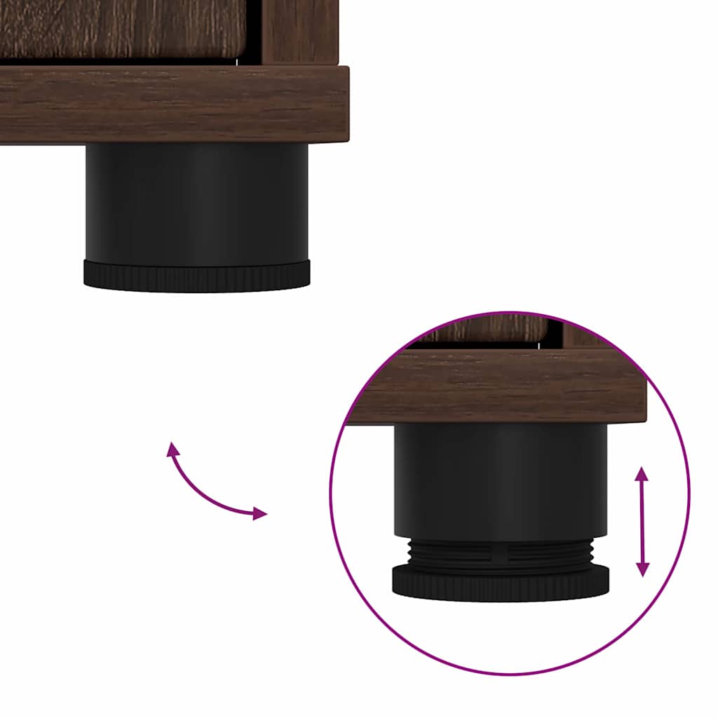 Ντουλάπι Μπάνιου με συρτάρι Καφέ δρυς 30,5 x 30 x 101 εκ - Pakobazaar