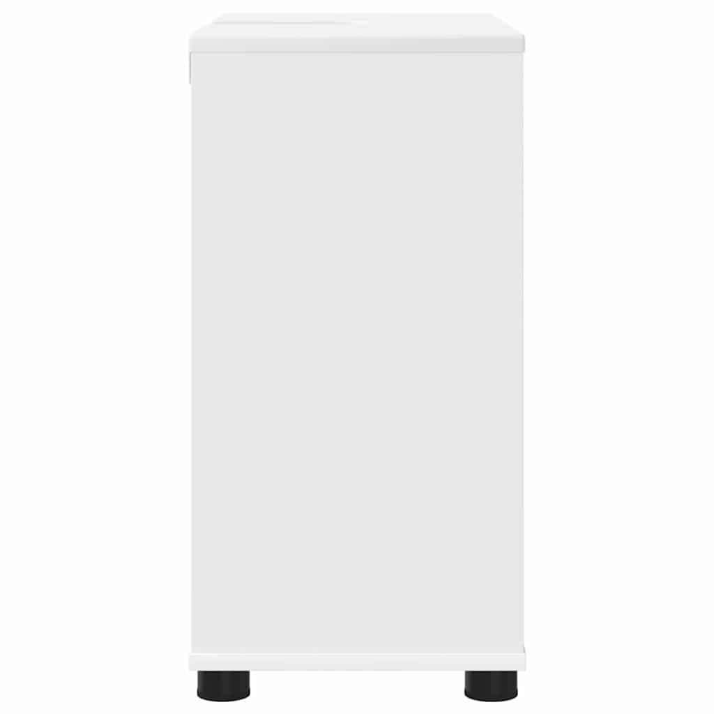 Ντουλάπα νιπτήρα μπάνιου με ράφι με πόρτα Λευκό 60 x 30 x 60 cm - Pakobazaar