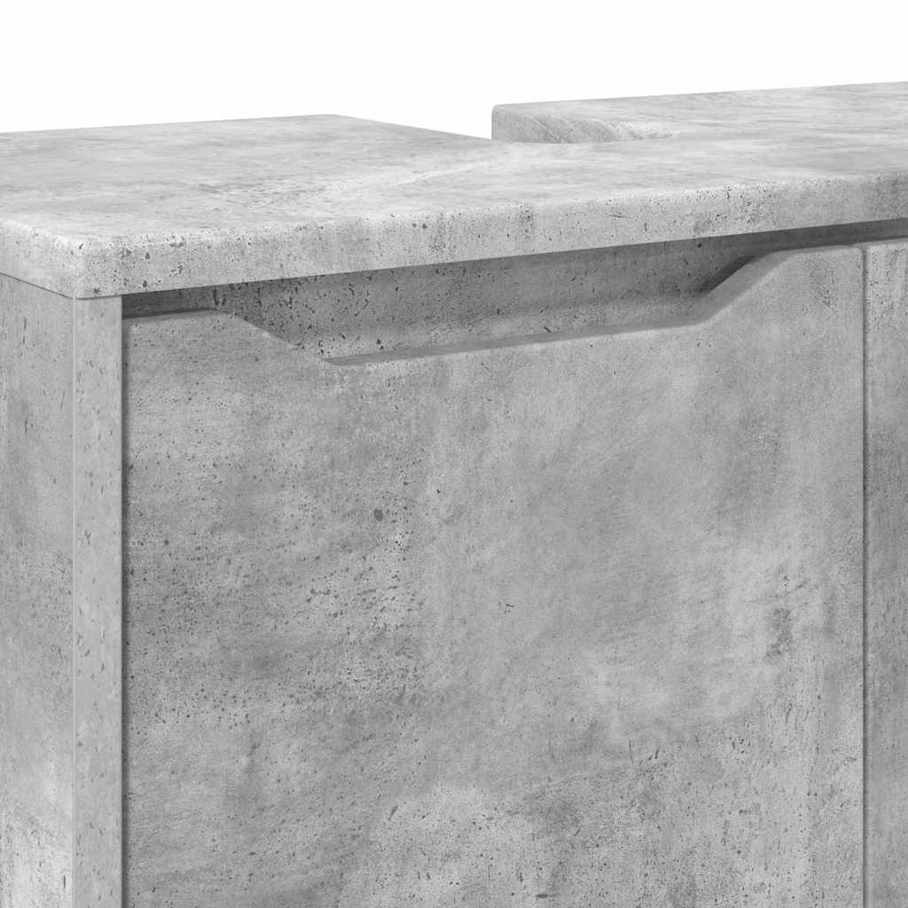 Ντουλάπα νιπτήρα μπάνιου με ράφι Σκυρόδεμα Γκρι 60 x 30 x 60 cm