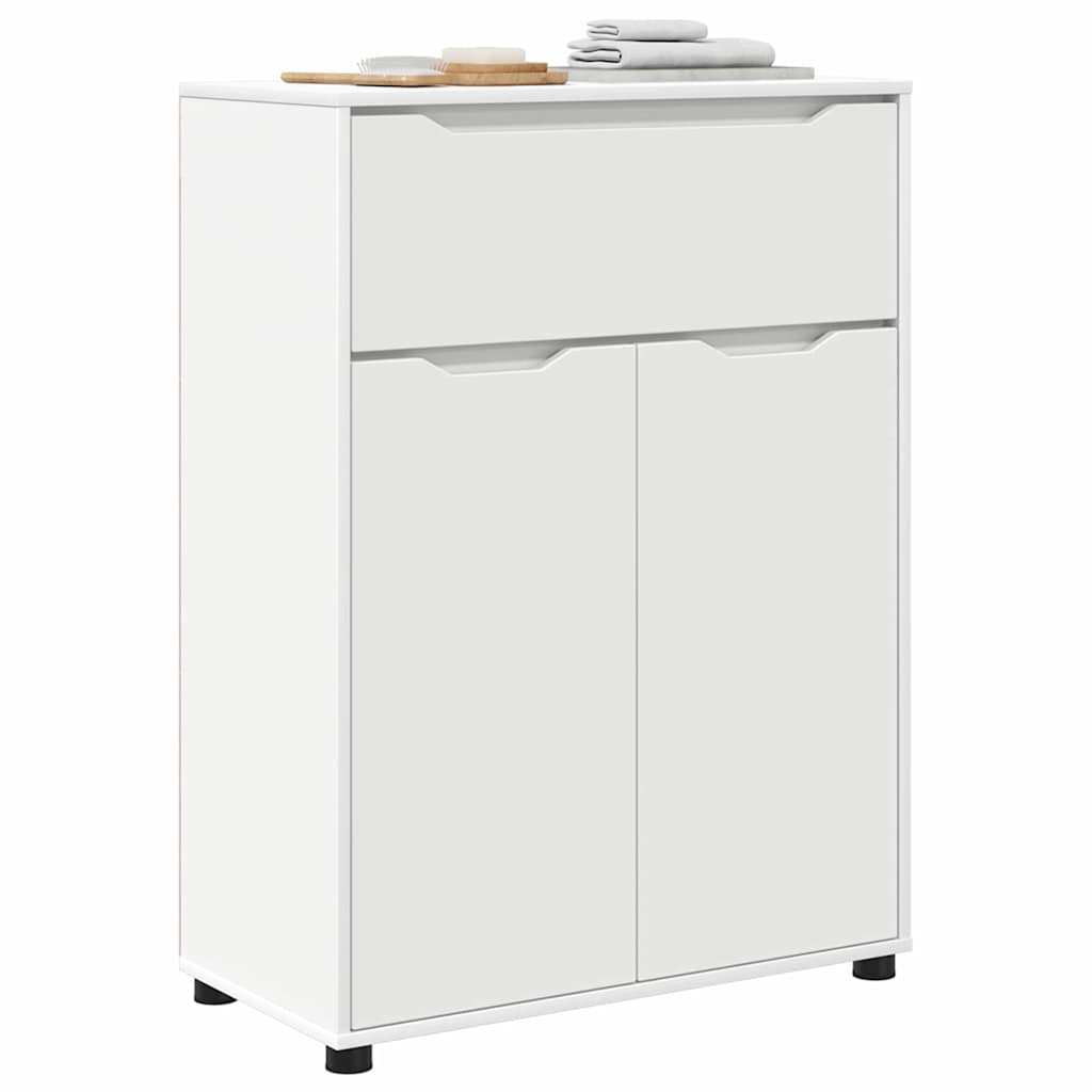 Ντουλάπι Μπάνιου Λευκό 72,5 x 36,5 x 100 εκ Επεξεργασμένο ξύλο - Pakobazaar