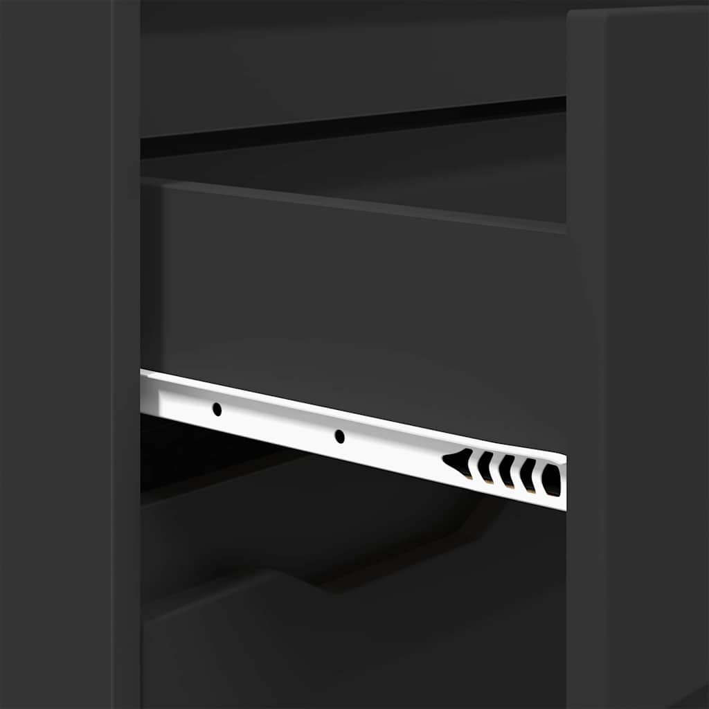 Ντουλάπι Μπάνιου Μαύρο 72,5 x 36,5 x 100 εκ Επεξεργασμένο ξύλο - Pakobazaar