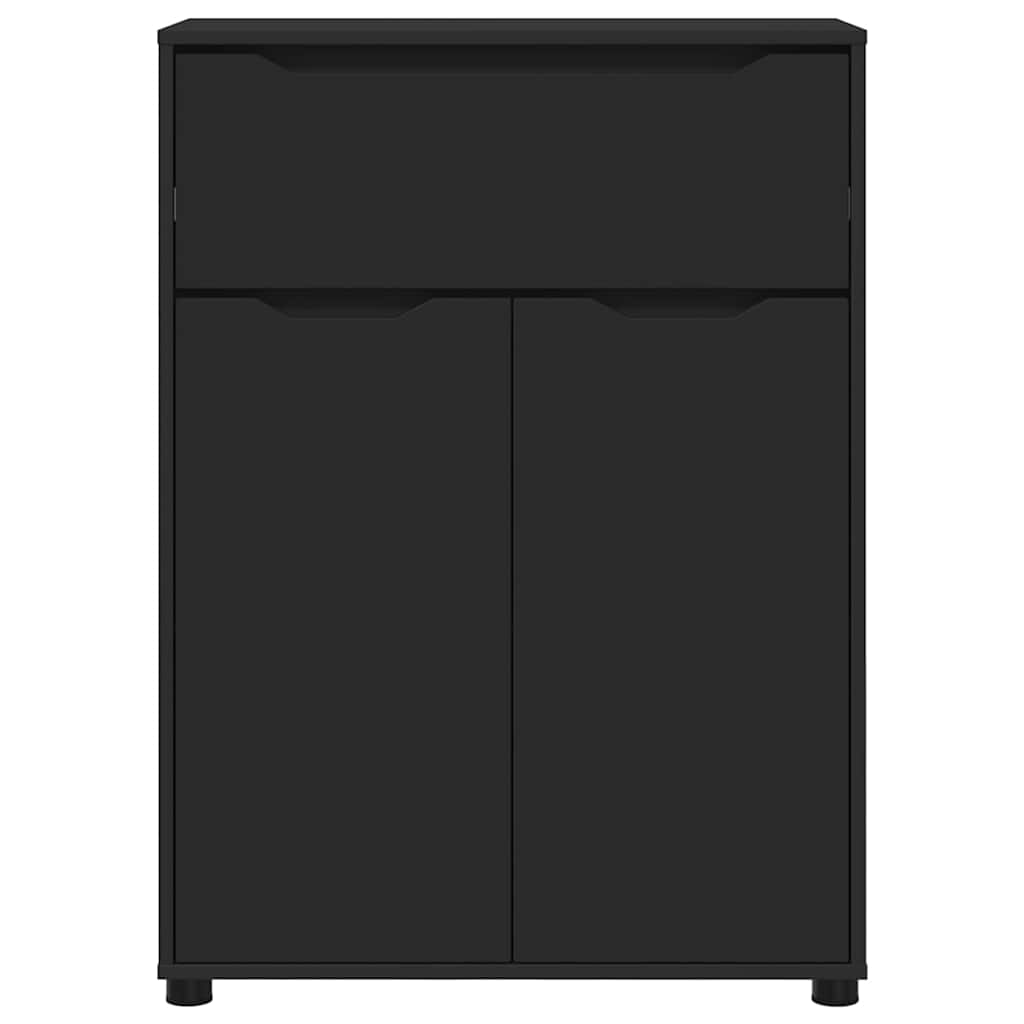 Ντουλάπι Μπάνιου Μαύρο 72,5 x 36,5 x 100 εκ Επεξεργασμένο ξύλο - Pakobazaar