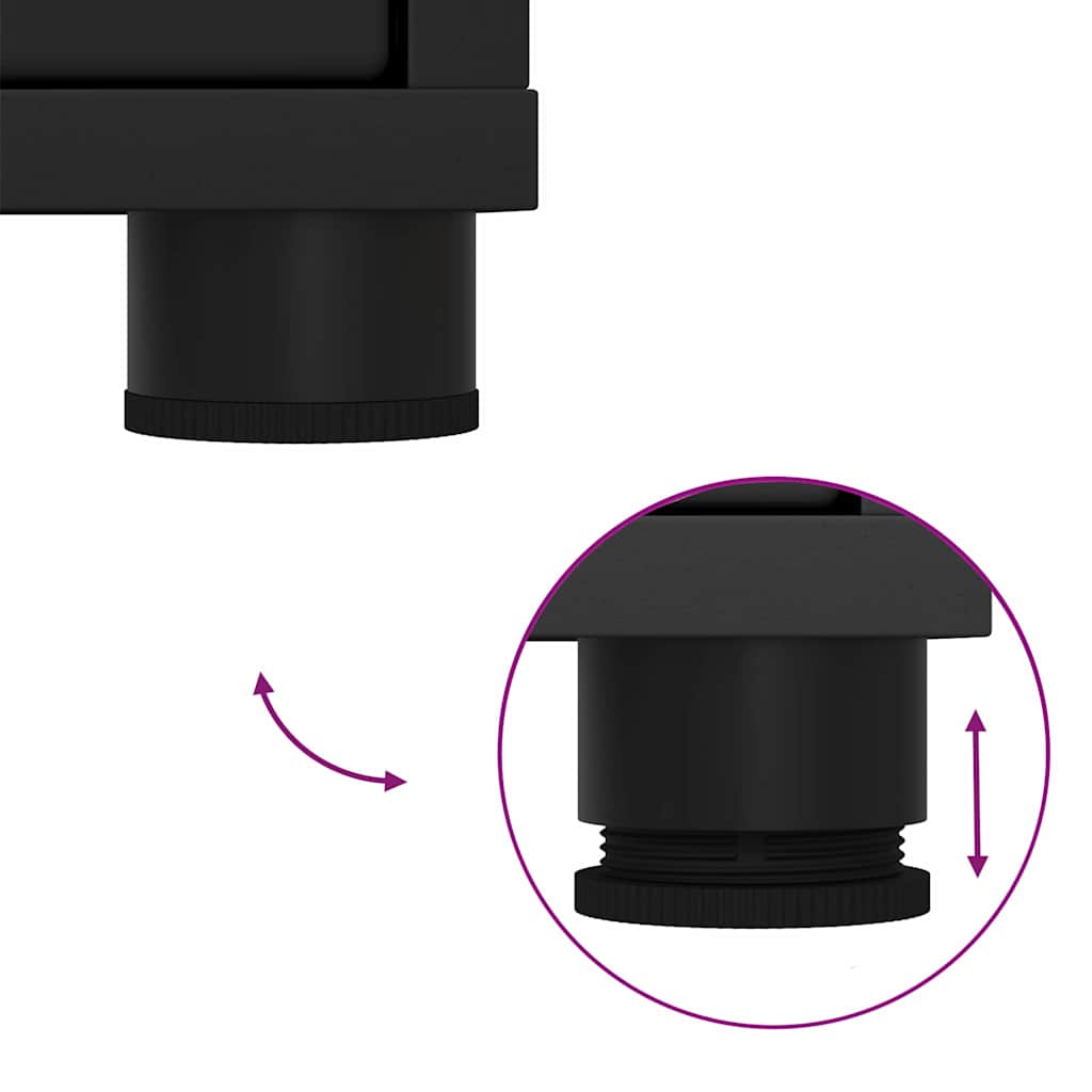 Ντουλάπι Μπάνιου Μαύρο 72,5 x 36,5 x 100 εκ Επεξεργασμένο ξύλο - Pakobazaar