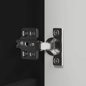 Καθρέφτης Ντουλάπα Μπάνιου με ράφι Μαύρο 60 x 20 x 60 cm - Pakobazaar