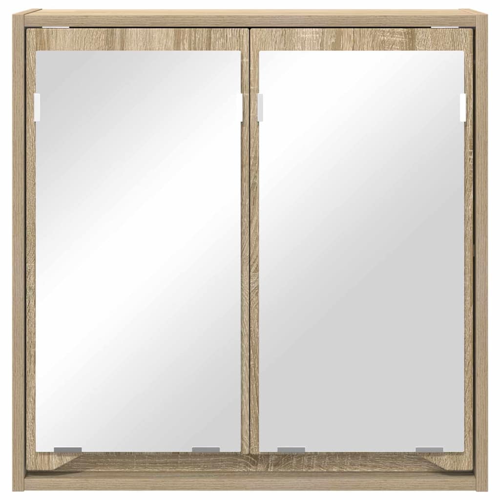 Καθρέφτης Ντουλάπα Μπάνιου με ράφι Δρύς Sonoma 60 x 20 x 60 cm - Pakobazaar