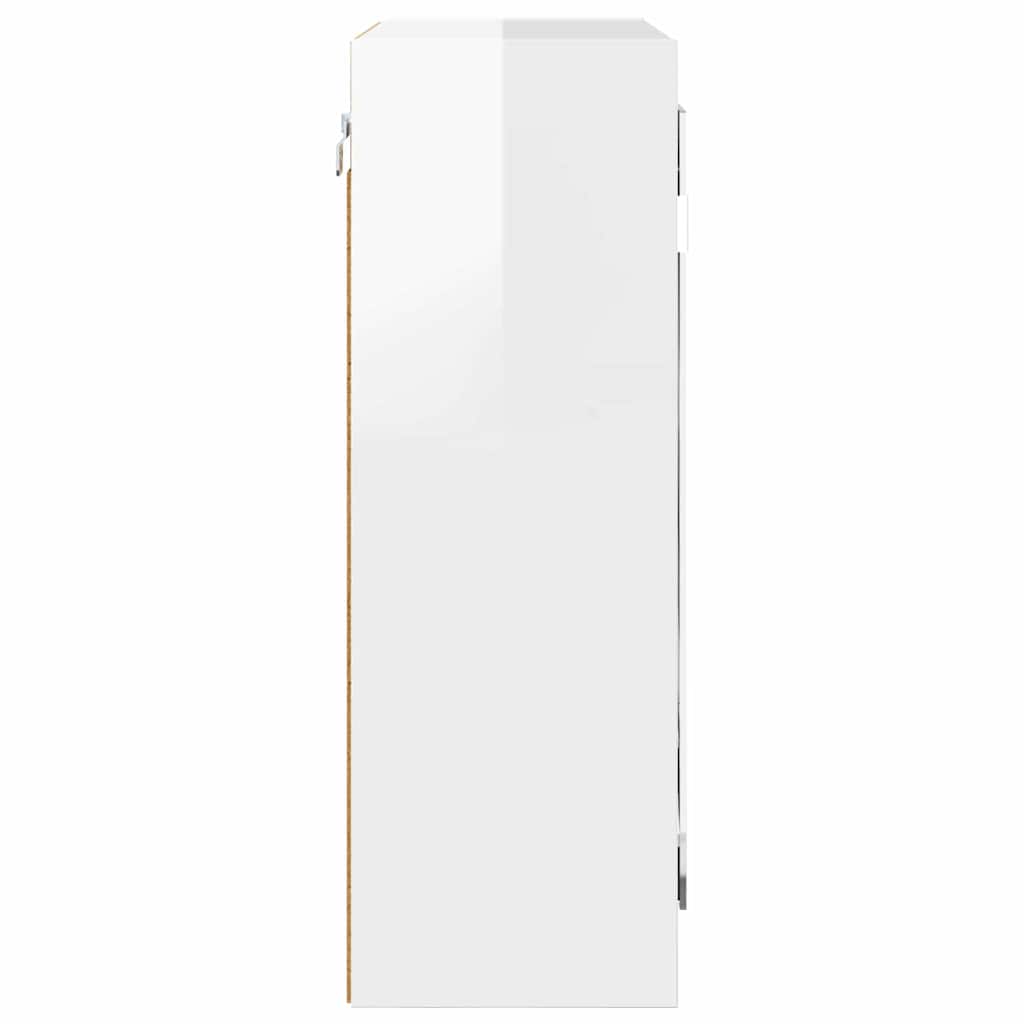 Καθρέφτης Ντουλάπα Μπάνιου με ράφι Υψηλής γυαλάδας λευκό