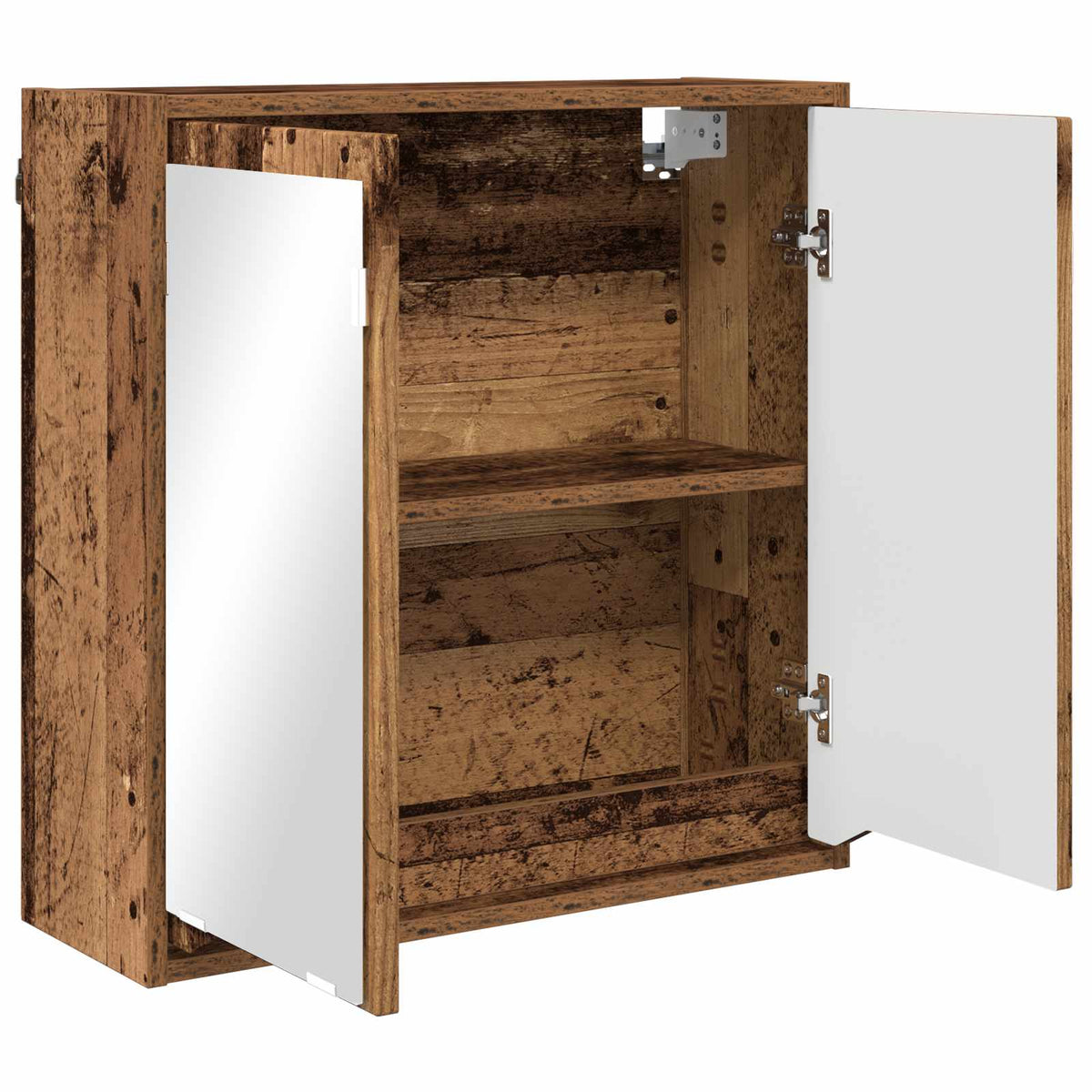 Καθρέφτης Ντουλάπα Μπάνιου Παλιό Ξύλο 60 x 20 x 60 cm - Pakobazaar