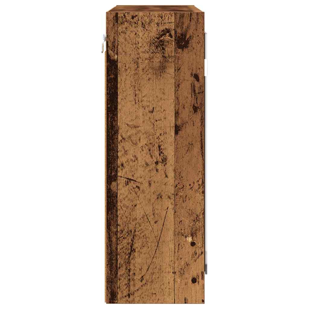 Καθρέφτης Ντουλάπα Μπάνιου με ράφι Παλιό Ξύλο 60 x 20 x 60 cm - Pakobazaar