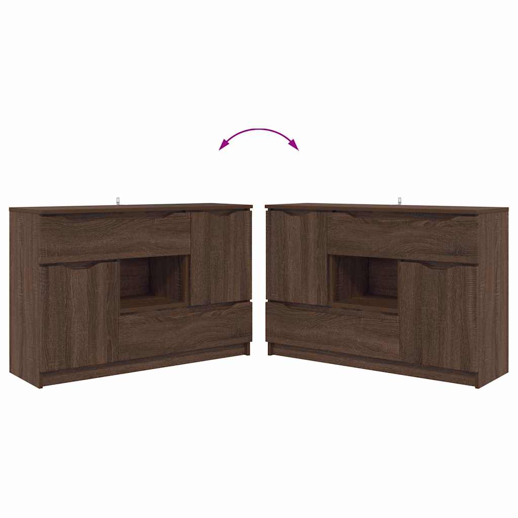 Πλαϊνό γραφείο Καφέ δρυς 100 x 30 x 65,6 Επεξεργασμένο ξύλο - Pakobazaar