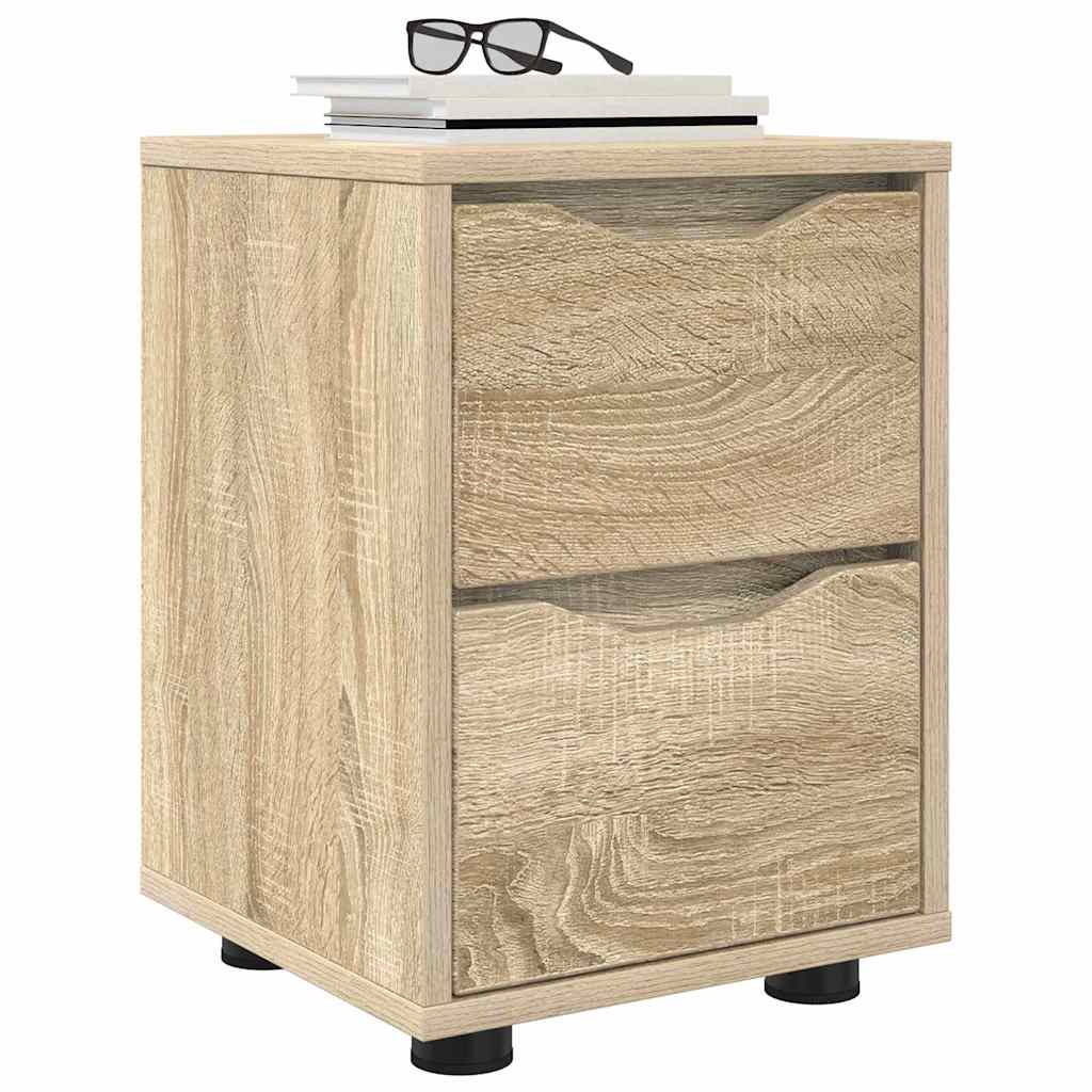 Κομοδίνα 2 pcs Δρύς Sonoma 30,5 x 30 x 43 εκ Επεξεργασμένο ξύλο