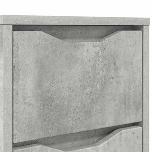 Κομοδίνα 2 τμχ. Σκυρόδεμα Γκρι 30,5 x 30 x 43 εκ