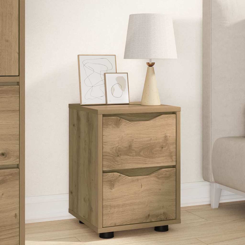 Κομοδίνο Artisan Oak 30,5 x 30 x 43 εκ Επεξεργασμένο ξύλο - Pakobazaar